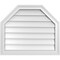 Ekena Millwork Octagonal Top Surface Mount PVC Gable Vent w/ 2"W x 1-1/2"P Brickmould Frame, 26"W x 22"H GVPOT26X2202SN - alternate 1